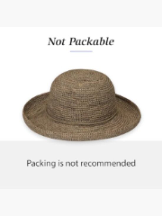 Natural Raffia Wide Brim Sun Hat with Drawstring - UPF 50+